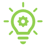 Lightbulb icon to show idea creation